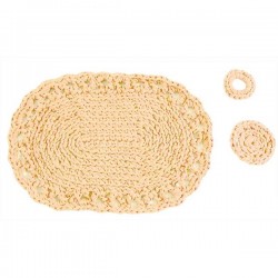 DMC Crochet Kit Set de Table - Beige